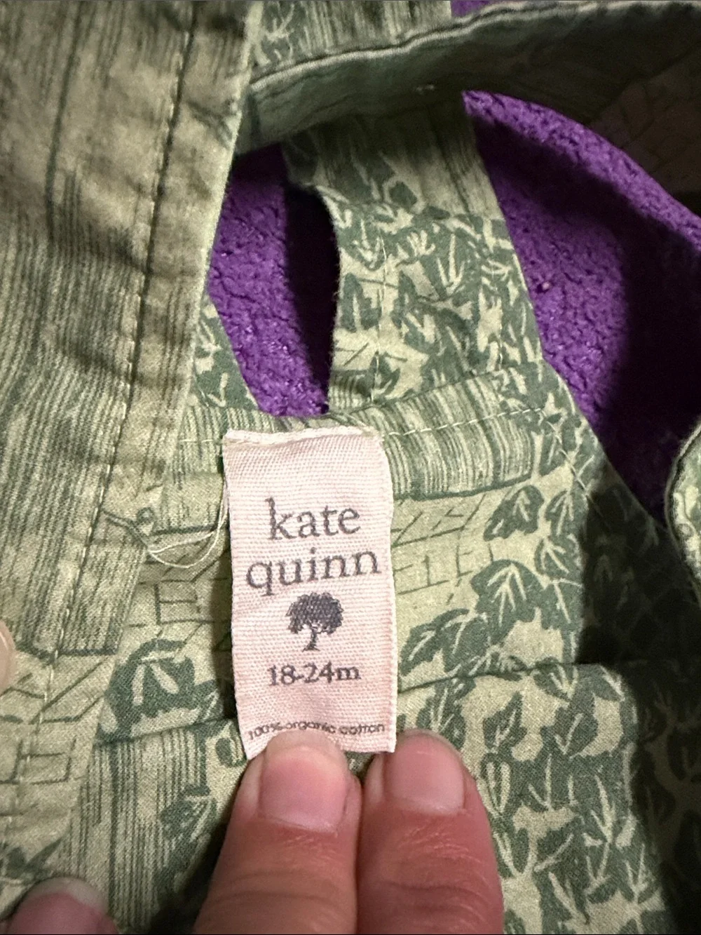 kate quinn Green Patterned Crossback One-Piece Romper